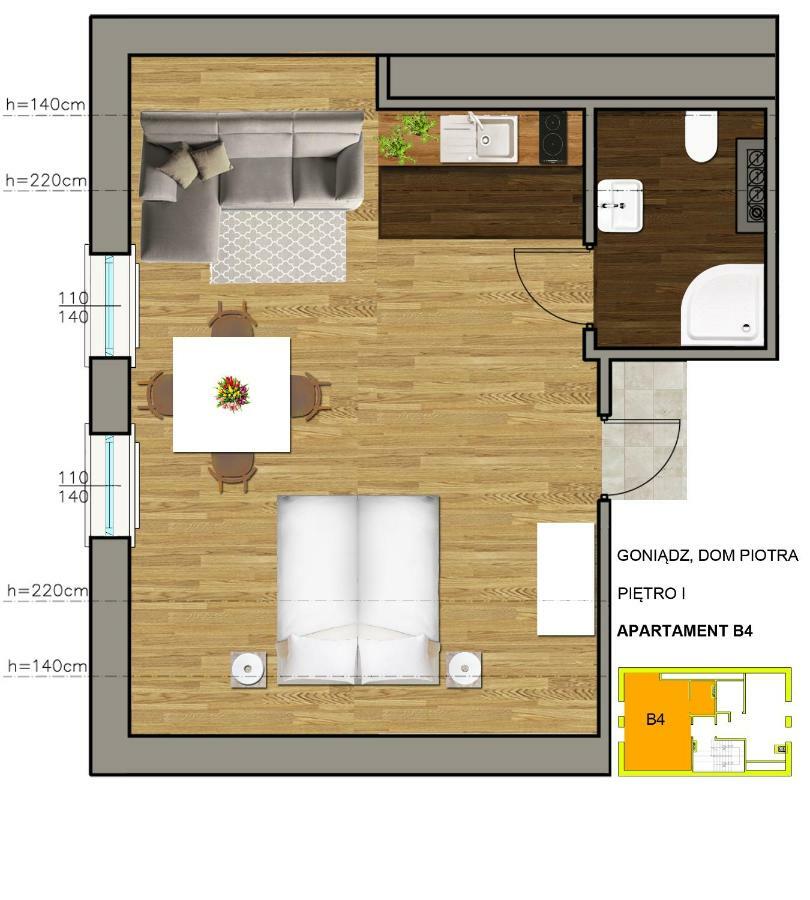 Ferienwohnung Dom Piotra Goniądz Exterior foto